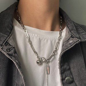 Titanium steel necklace